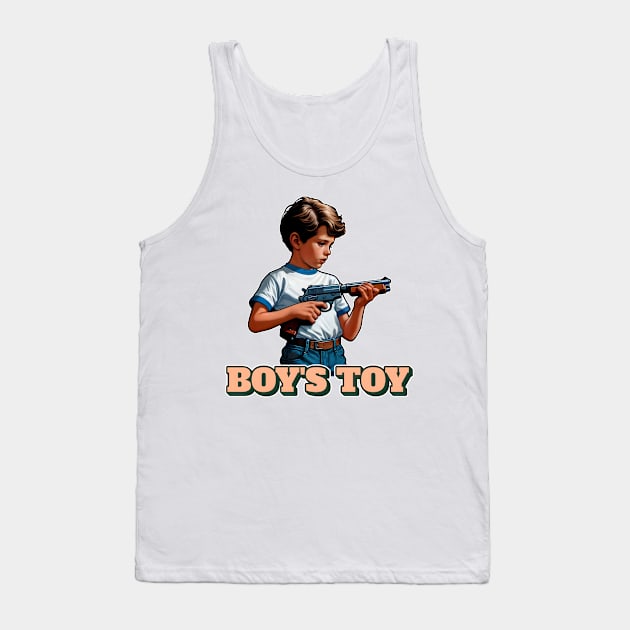 Boy's Toy Tank Top by Rawlifegraphic